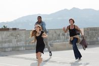 San Andreas Mega Quake – Molly (Jhey Castles), Ali (Grace van Dien) und Nick (Jason Woods).