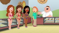 Family Guy – v.r.) ist trotzdem nicht von Peters (r.) Ideen begeistert ...
