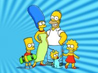 Die Simpsons – Eine ganz besondere Familie: Maggie (vorne), Marge (2.v.l.), Homer (2.v.r.), Bart (l.) und Lisa Simpson (r.) ...