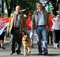 Kommissar Rex – (v.li.): Martin Weinek (Fritz Kunz), Kaspar Capparoni (Lorenzo Fabbri)
