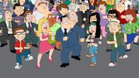American Dad! – L-R, vorne: Steve, Klaus, Francine, Stan, Hayley and Jeff