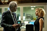 Lucy – Prof. Norman (Morgan Freeman), Lucy (Scarlett Johansson).
