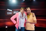 Promi Quizjagd – Eva Maria Marold und Franziskus Kriegs-Au posieren für ein Foto