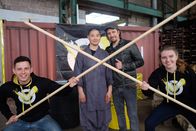 Checkpoint – Wer kann besser Kung Fu? Cem, Kung Fu-Meister Shi Yan Po, Moderator Tommy Scheel und Lisa. Cécilia Tussiau