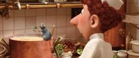 Ratatouille – Küchenjunge Linguini kriegt einen Riesenschreck, als er Ratte Remy auf dem Rand des Suppentopfes entdeckt...