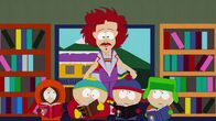South Park – L-R: Kenny, Eric, Book Mobile Driver, Stan, Kyle