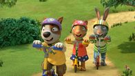 Pip und Posy – Zac begeistert Pip und Posy mit seinem Rollerwettrennen.