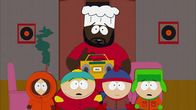 South Park – L-R: Kenny, Eric, Jerome "Chef" McElroy, Stan, Kyle