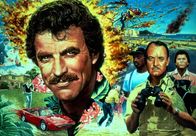 Magnum – Der schnauzbärtige Draufgänger Thomas Sullivan Magnum (Tom Selleck, l.) arbeitet als Privatdetektiv auf Hawaii und ist außerdem der Sicherheitsbeauftragte von Robin Masters, einem reichen, mysteriösen Schriftsteller ?