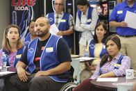 Superstore – -- "Spokesman Scandal" Episode 205 -- Pictured: (l-r) Nichole Bloom as Cheyenne, Colton Dunn as Garrett, America Ferrera as Amy -- (Photo by: Evans Vestal Ward/NBC)