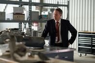 Mayday - Alarm im Cockpit – REENACTMENT - In a metallurgical testing lab, the lead investigator (played by Jeff Kassel) examines a piece of landing gear from the wreckage of Martinair Flight 495. (Cineflix 2021/Darren Goldstein)