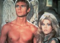 Barbarella – Engel Pygar und Barbarella auf der Flucht: John Phillip Law als Engel Pygar, Jane Fonda als Barbarella
