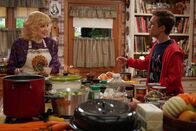The Goldbergs – L-R: Beverly Goldberg (Wendi McLendon-Covey) and Adam Goldberg (Sean Giambrone)