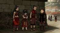 Avatar - Herr der Elemente – L-R: Katara, Toph, Sokka, Aang
