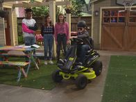 Side Hustle – L-R: Munchy (Isaiah Crews), Lex (Annie LeBlanc), Presley (Jayden Bartels), Fisher (Mitchell Berg)