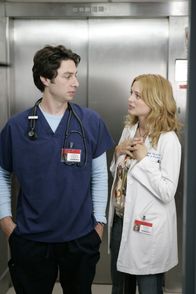 Scrubs - Die Anfänger – Zach Braff (John 'J.D.' Dorian), Heather Graham (Dr. Molly Clock).