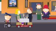 South Park – L-R: Timmy, Linda, Stephen, Gerald, Sheila