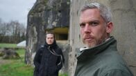 Weird War Two – EBEN-EMAEL, BELGIUM - Sam Willis and Robert Joe stand in front of a gun casemate at Belgium’s Fort Eben Emael, one of the biggest and most formidable fortresses in the world at the time in World War II.