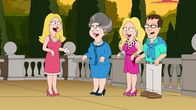 American Dad! – L-R: Francine, Aunt Jesse, Sarah, Patrick