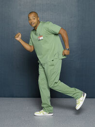 Scrubs - Die Anfänger – (8. Staffel) - Mutig stellt er sich immer wieder neuen Herausforderungen: Turk (Donald Faison) ...