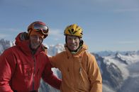 Bergwelten – Protagonist Steve House (r.) und Kameramann Günther Göberl in den Bergen des Montblanc-Massiv