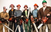 Timber Kings – L-R: Beat Schwaller, Joel Roorda, André Chevigny, Bryan Reid Junior, Peter Arnold, Bryan Reid Senior