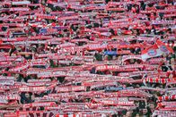 FC Bayern Inside – Bayern fans show scarves during the German first division Bundesliga football match FC Bayern Munich vs VfB Stuttgart in the southern German city of Munich on January 27, 2019.