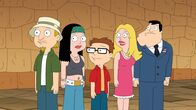 American Dad! – L-R: Jeff, Hayley, Steve, Francine und Stan