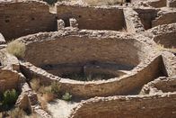 Heilige Stätten – Ancient Pueblo Bonito complex. Chaco Canyon Culture National Historic Park, New Mexico, USA