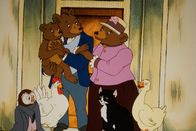 Der kleine Bär – L-R: Owl, Hen, Little Bear, Father Bear, Mother Bear, Cat, Duck