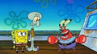 SpongeBob Schwammkopf – L-R: SpongeBob, Squidward, Mr. Krabs