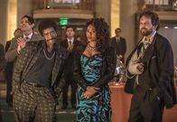 Black Monday – L-R: Maurice Monroe (Don Cheadle), Dawn Darcy (Regina Hall) and Keith (Paul Scheer)