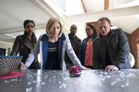 Doctor Who – Yaz (MANDIP GILL), The Doctor (JODIE WHITTAKER), Ryan (TOSIN COLE), Ruth Clayton (JO MARTIN), Lee Clayton (Neil Stuke)