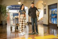All American – Samantha Logan (Olivia Baker), Michael Evans Behling (Jordan Baker).