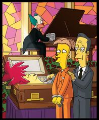 Die Simpsons – Hat Bart Tingel-Tangel-Bob (l.) auf dem Gewissen?; Hat Bart Tingel-Tangel-Bob (l.) auf dem Gewissen?