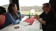 aspekte – Host Salwa Houmsi im Zug mit Jaroslav Rudiš