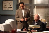 Monk – MONK -- USA Network Series -- "Episode 4016: Mr. Monk Goes to a Fashion Show" -- Pictured: (l-r) Tony Shalhoub, Ted Levin -- USA Network Photo: Carin Baer FOR EDITORIAL USE ONLY -- DO NOT RE-SELL/DO NOT ARCHIVE