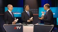 ATV Aktuell: Die Woche – L-R: Peter Hajek, Meinrad Knapp, Thomas Hofer