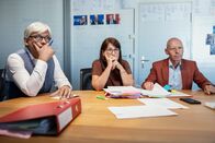 SRF DOK – Das Rechercheteam: (l-r) Ludovic Rocchi, Maria Roselli und Hansjürg Zumstein