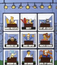 Die Simpsons – Als Bowling-Star tritt Homer (M.) in einem Fernsehquiz auf.