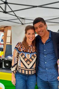 Heimat der Rekorde – Claudia Pupeter und Giovane Élber auf dem Internationalen Samba-Festival Coburg. Weiteres Bildmaterial finden Sie unter www.br-foto.de.