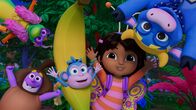Dora – v.li.: Isa (oben), Tico, Boots, Dora, Benny