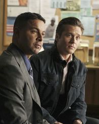 Castle – Gleich zwei Morde beschäftigen Javier Esposito (Jon Huertas, l.) und Kevin Ryan (Seamus Dever, r.) ...