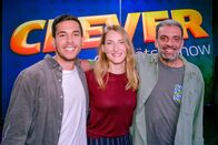 Clever! - die Rätsel Show – v.li.: Timon Moftakhar, Nicole Joher, Bob Moftakhar.