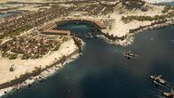 Megapolis – Der antike Hafen von Piräus. Athens Aufstieg beginnt mit dem Sieg über die Perser in der Seeschlacht von Salamis. (3D-Grafik)
