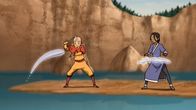 Avatar - Herr der Elemente – L-R: Aang, Katara