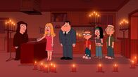 American Dad! – L-R: Avery Bullock, Francine, Stan, Steve, Hayley, Jeff