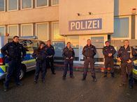 Auf Streife – (v.l.n.r.) Stephan; Nesrin; Marc; Hannah; Daniel; Paul; Nadja