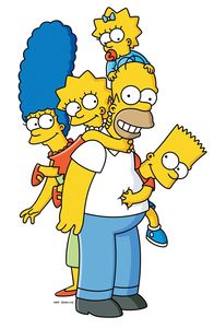 Die Simpsons – (19. Staffel) - Die Simpsons sind eine nicht alltägliche Familie: (v.l.n.r.) Marge, Lisa, Homer, Maggie und Bart ...