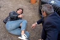 Sturm der Liebe – Tom (Milan Marcus, l.) behauptet, dass Christoph (Dieter Bach, r.) ihn mit Absicht angefahren hat.
